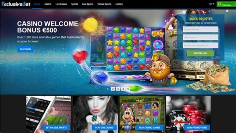 exclusivebet casino bonus.